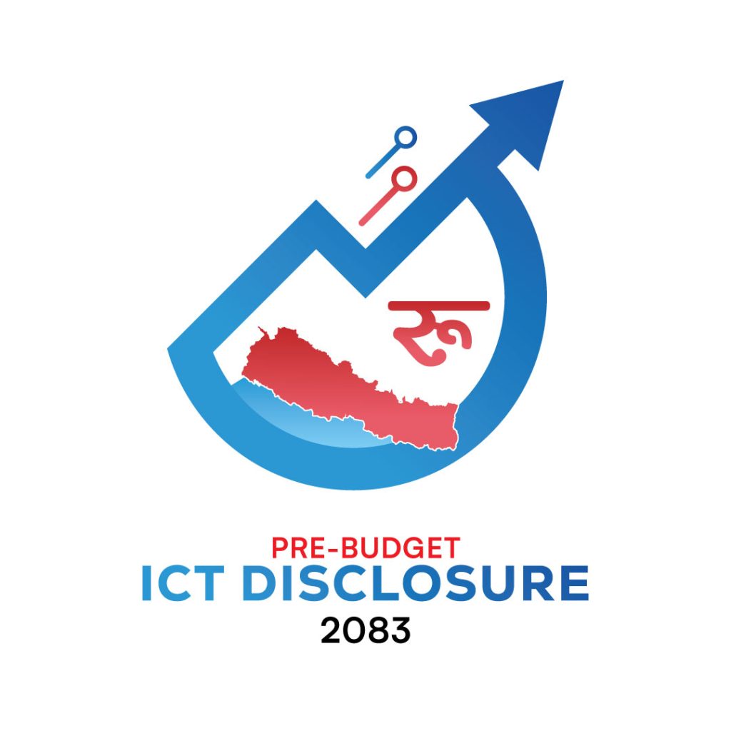 Graph with Nepal map and currency